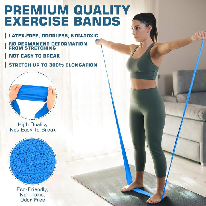 Translation missing: en.3 pieces - Resistance bands - Silicone exercise bands - With different resistance intensities - Silicone exercise bands - Exercise bands for training, physiotherapy, stretching, recovery, Pilates, rehabilitation and yoga