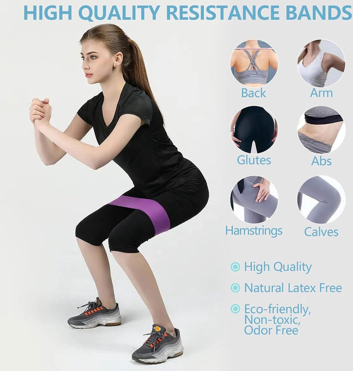 Translation missing: en.3 pieces - Resistance bands - Silicone exercise bands - With different resistance intensities - Silicone exercise bands - Exercise bands for training, physiotherapy, stretching, recovery, Pilates, rehabilitation and yoga