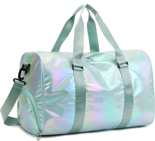 Translation missing: en.Dance Bag for Girls - Weekend Bag - With Shoe Compartment and Wet Compartment - Multifunctional - 48*26*39cm - Sports Bag and Backpack in 1 - Water-Repellent - Comfortable and Practical - Shoulder Bag - Duffel Bag - Take Your (Sports) Gear Everywhere in S
