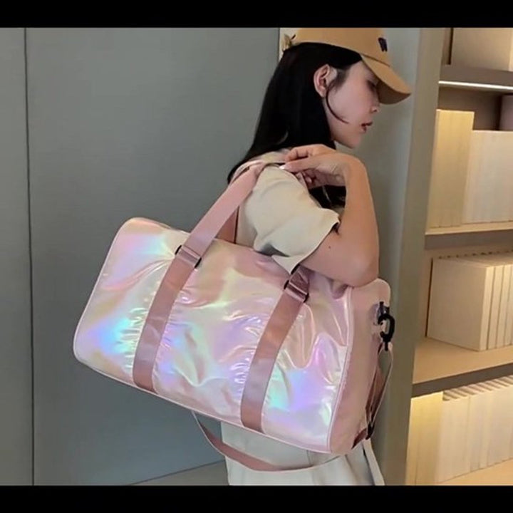 Translation missing: en.Dance Bag for Girls - Weekend Bag - With Shoe Compartment and Wet Compartment - Multifunctional - 48*26*39cm - Sports Bag and Backpack in 1 - Water-Repellent - Comfortable and Practical - Shoulder Bag - Duffel Bag - Take Your (Sports) Gear Everywhere in S
