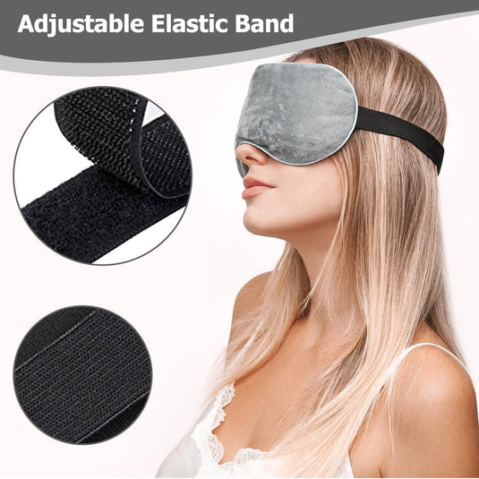 Translation missing: en.Luxury Sleep Mask - Memory Foam Sleep Mask - Steam Eye Mask - Blackout Eye Mask - Soothes the eyes - Adjustable - Blindfold - Silky Soft - Anti-Wrinkle - Ergonomic - Women and Men