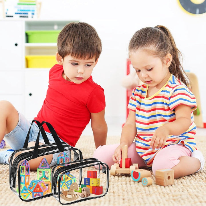 Translation missing: en.Toiletry Bag - Set of 3 - Transparent Toiletry Bag - Transparent Travel Set - Travel Toiletry Bag - Travel Bag - Make-Up Organizer - Cosmetic Bag Organizer - Make-Up Bag - Transparent Toiletry Bag - Waterproof - Hand - Hangable - Vacation - Travel - Women