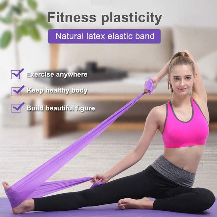 Translation missing: en.2 pieces - Exercise bands - 1.5 m - Resistance band - Resistance bands - Silicone exercise bands - yoga band - pilates band - sports band - Fitness elastic bands - Fitness equipment - For yoga, pilates, rehabilitation in the gym or at home