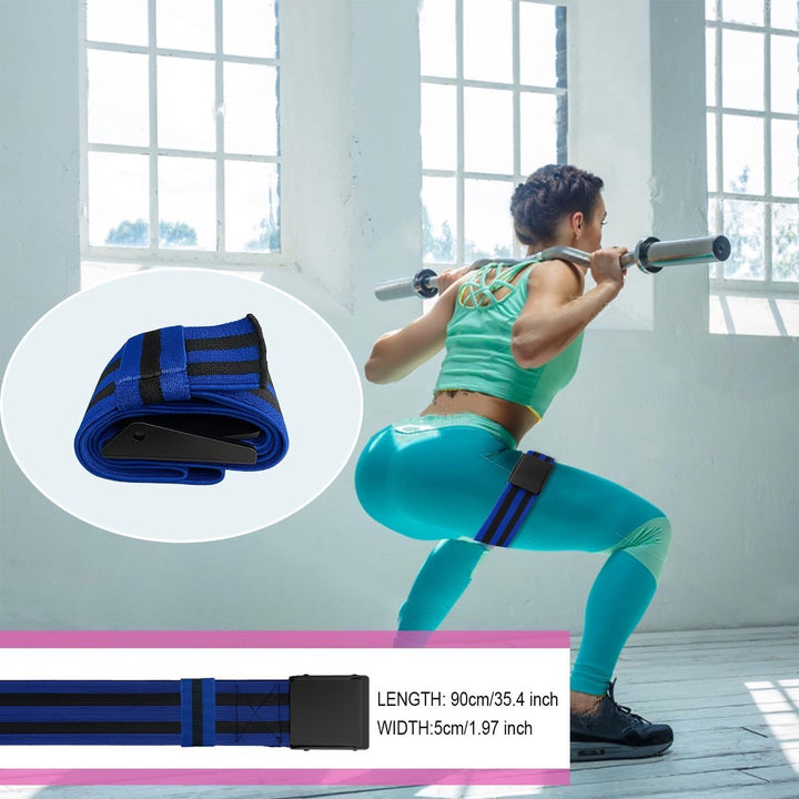 Translation missing: en.Resistance Bands - Resistance band - Booty bands - Fitness Elastic - Fitness Resistance Bands - Booty bands for training - Blood flow restriction bands - Adjustable BFR training bands - for training your glutes, squat, thighs - Blue