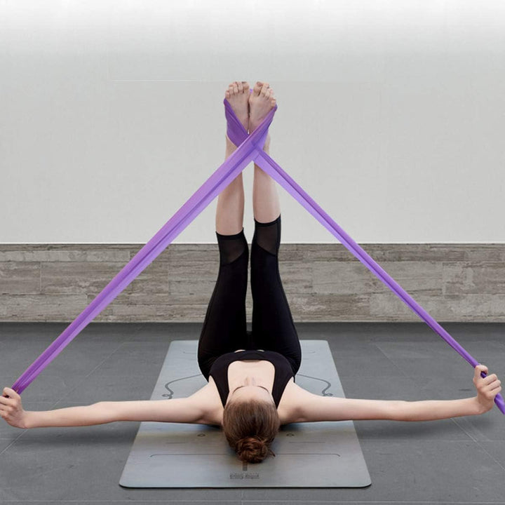 Translation missing: en.3 pieces - Exercise bands - 1.5 m - Resistance band - Resistance bands - Silicone exercise bands - yoga band - pilates band - sports band - Fitness elastic bands - Fitness equipment - For yoga, pilates, rehabilitation in the gym or at home