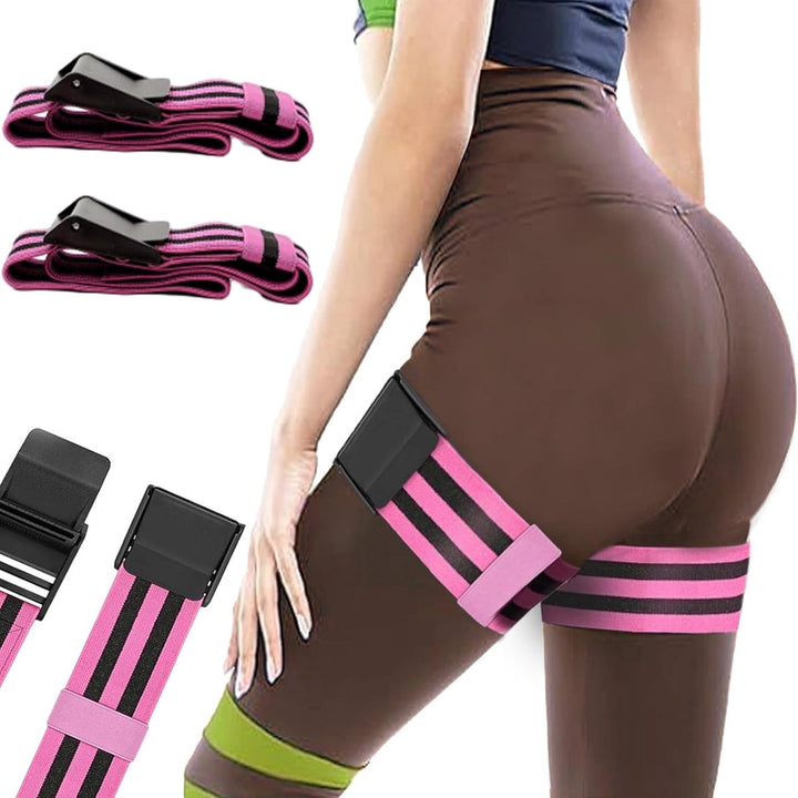 Translation missing: en.Resistance Bands - Resistance band - Booty bands - Fitness Elastic - Fitness Resistance Bands - Booty bands for training - Blood flow restriction bands - Adjustable BFR training bands - for training your glutes, squat, thighs - Pink