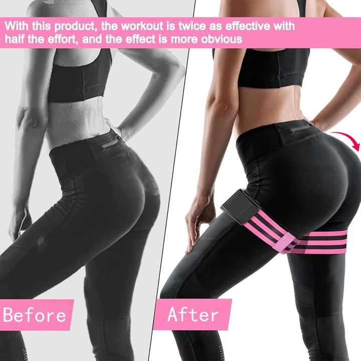 Translation missing: en.Resistance Bands - Resistance band - Booty bands - Fitness Elastic - Fitness Resistance Bands - Booty bands for training - Blood flow restriction bands - Adjustable BFR training bands - for training your glutes, squat, thighs - Pink