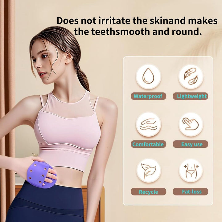 Translation missing: en.pieces - Massage Brush - Meridian Pressure Brush - Dry Brushing - Essential Oil Brush - Bath Brush - Body Scrub Bath Body Brush - SPA Massager - for Meridian Scalp Full Body Relaxation Massage, relieves muscle tension - Purple