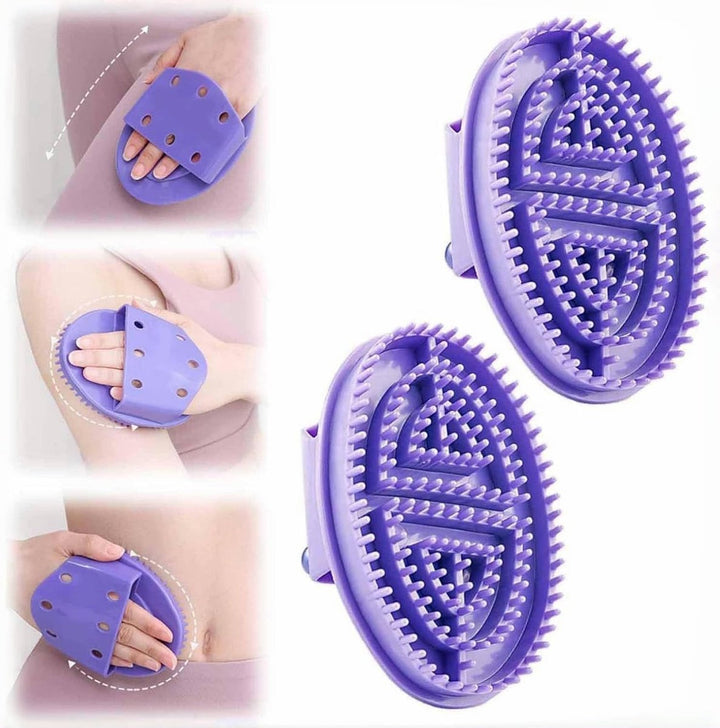 Translation missing: en.pieces - Massage Brush - Meridian Pressure Brush - Dry Brushing - Essential Oil Brush - Bath Brush - Body Scrub Bath Body Brush - SPA Massager - for Meridian Scalp Full Body Relaxation Massage, relieves muscle tension - Purple