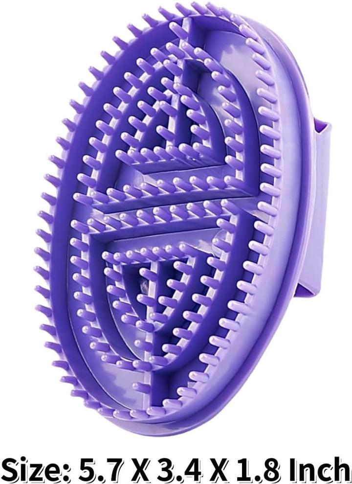 Translation missing: en.pieces - Massage Brush - Meridian Pressure Brush - Dry Brushing - Essential Oil Brush - Bath Brush - Body Scrub Bath Body Brush - SPA Massager - for Meridian Scalp Full Body Relaxation Massage, relieves muscle tension - Purple