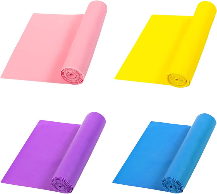 Translation missing: en.4 pieces - fitness resistance bands - yoga tension bands - elastic resistance bands - resistance bands - training bands - stretch band - exercise bands - strength training - yoga band - adjustable - for physiotherapy, yoga and pilates - 150*15 cm