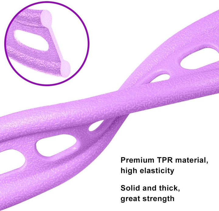 Translation missing: en.Elastic Abdominal Trainer - Fitness Resistance Bands - Ab Trainer - Ab Roller - Ab Wheel - Abdominal Wheel - Resistance Fitness Resistance Pedal Band - Multifunctional Tension Cord - Training Aids - Leg Stretching - Fitness Equipment - Purple