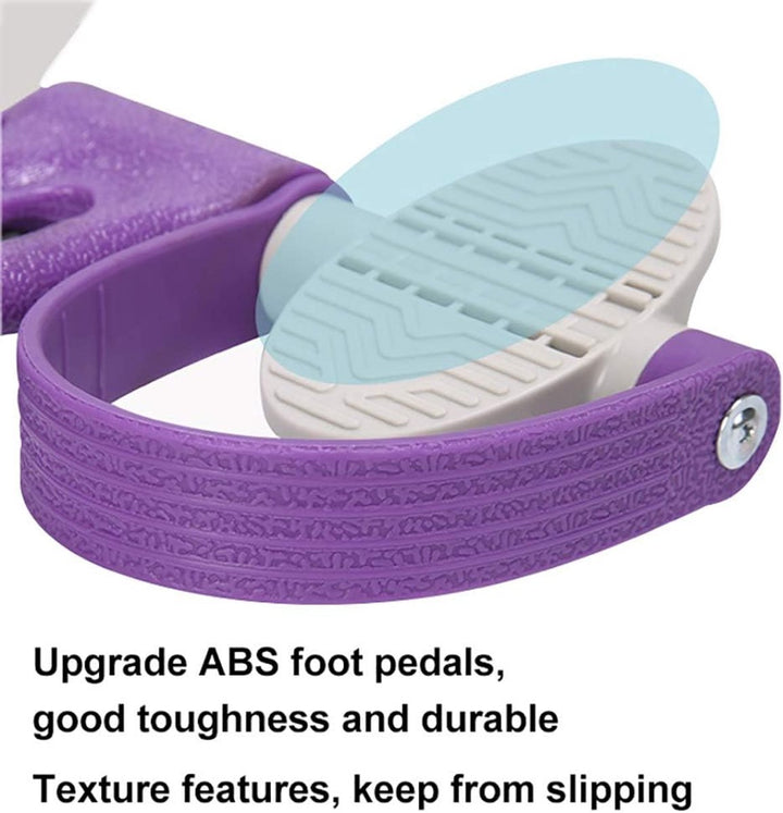 Translation missing: en.Elastic Abdominal Trainer - Fitness Resistance Bands - Ab Trainer - Ab Roller - Ab Wheel - Abdominal Wheel - Resistance Fitness Resistance Pedal Band - Multifunctional Tension Cord - Training Aids - Leg Stretching - Fitness Equipment - Purple