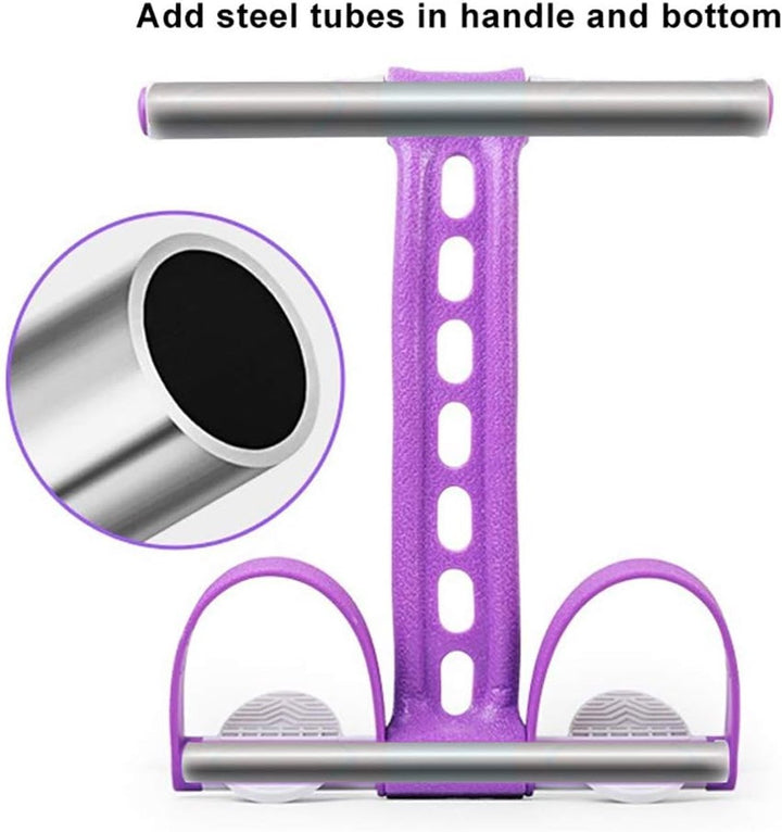 Translation missing: en.Elastic Abdominal Trainer - Fitness Resistance Bands - Ab Trainer - Ab Roller - Ab Wheel - Abdominal Wheel - Resistance Fitness Resistance Pedal Band - Multifunctional Tension Cord - Training Aids - Leg Stretching - Fitness Equipment - Purple