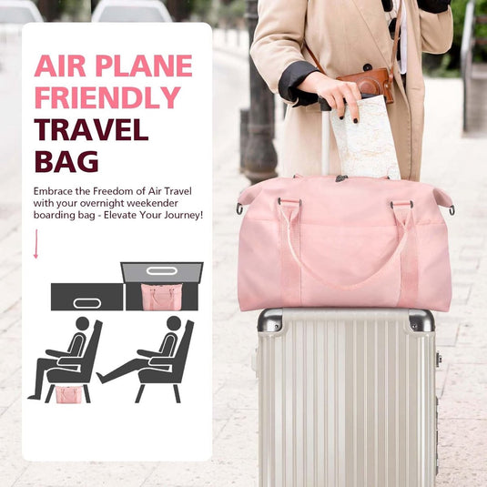 Translation missing: en.Travel bags - Waterproof weekend bags - Travel bag - Women's carry-on luggage - Travel bags - Yoga bag - Men's sports bags - Airplane carry-on luggage - Weekend bags - Travel bags with trolley lids - Sports bag - Travel Bag - Pink
