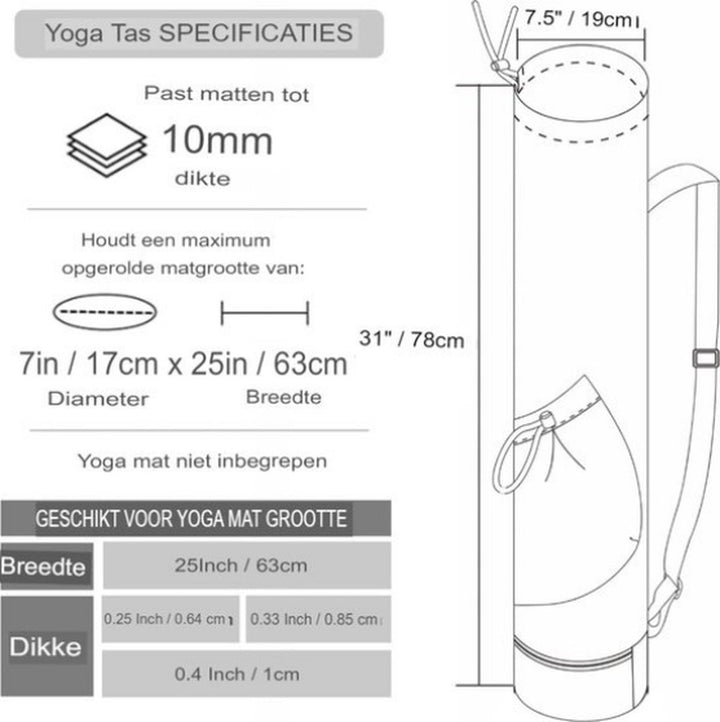 Translation missing: en.Yoga Mat Bag - Large Yoga Bag - Waterproof Yoga Mat Bag