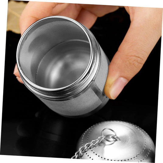 Translation missing: en.2 pcs - Stainless Steel Herb Ball Stainless Steel Tea Infuser Lazy Tea Infuser Bags for Boiling Tea Infusers for Loose Tea Screw Thread Tea Strainers Brine Basket Mesh Tea Household Soup