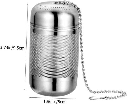 Translation missing: en.2 pcs - Stainless Steel Herb Ball Stainless Steel Tea Infuser Lazy Tea Infuser Bags for Boiling Tea Infusers for Loose Tea Screw Thread Tea Strainers Brine Basket Mesh Tea Household Soup