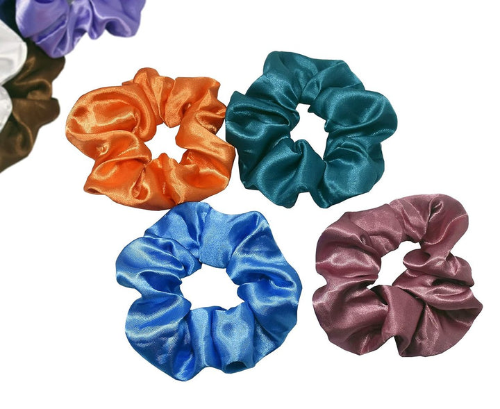 Translation missing: en.40 pieces silk hair scrunchies - satin hair elastics - hair scrunchies, hair ropes, scrunchies for women and girls, hair accessories - Scrunchies Velvet - Mega Pack Hair Accessory Hair Elastic Hair Bun