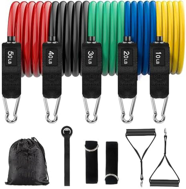 Translation missing: en.Resistance Bands - Exercise Bands - Training Bands - Resistance Bands with Handles for Men and Women - Exercise Bands for Fitness and Strength Training at Home