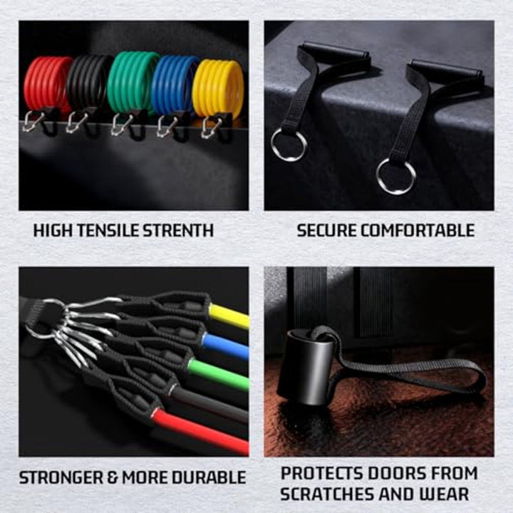 Translation missing: en.Resistance Bands - Exercise Bands - Training Bands - Resistance Bands with Handles for Men and Women - Exercise Bands for Fitness and Strength Training at Home