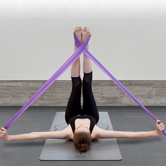 Translation missing: en.Set of 2 resistance bands - 1.5 m x 15 cm - Stretchable bands for yoga, pilates, strength training, physiotherapy and rehabilitation