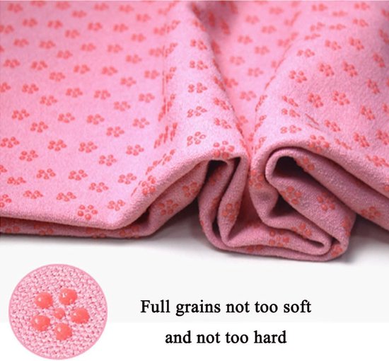 Translation missing: en.Yoga towel - Yoga towel - Yoga towel - Moisture-regulating and non-slip - Yoga towel - Quick-drying yoga mat fabric - Breathable yoga mat with mesh storage bag - Suitable for hot yoga, pilates and fitness - Pink