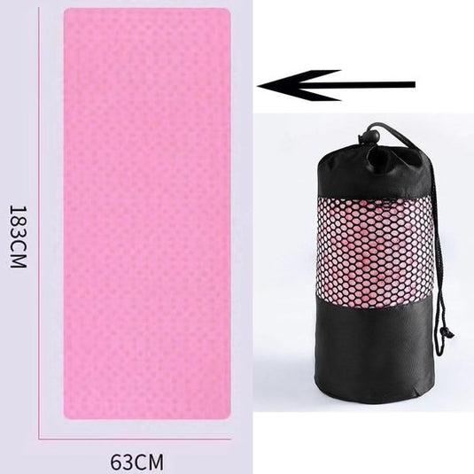 Translation missing: en.Yoga towel - Yoga towel - Yoga towel - Moisture-regulating and non-slip - Yoga towel - Quick-drying yoga mat fabric - Breathable yoga mat with mesh storage bag - Suitable for hot yoga, pilates and fitness - Pink