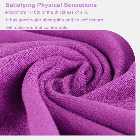 Translation missing: en.Yoga towel - Yoga towel - Yoga towel - Moisture-regulating and non-slip - Yoga towel - Quick-drying yoga mat fabric - Breathable yoga mat with mesh storage bag - Suitable for hot yoga, pilates and fitness - Purple