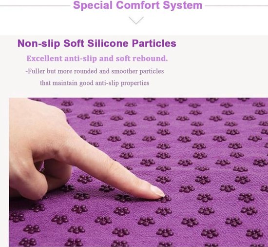 Translation missing: en.Yoga towel - Yoga towel - Yoga towel - Moisture-regulating and non-slip - Yoga towel - Quick-drying yoga mat fabric - Breathable yoga mat with mesh storage bag - Suitable for hot yoga, pilates and fitness - Purple