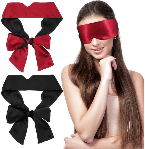 Translation missing: en.Gaming Eye Mask – 4-Pack – Soft Silk Blackout Eye Mask – V-Shaped Sleep Mask – Adjustable – Ideal for Sleeping, Traveling, Relaxing and Meditation – Suitable for Adults and Couples