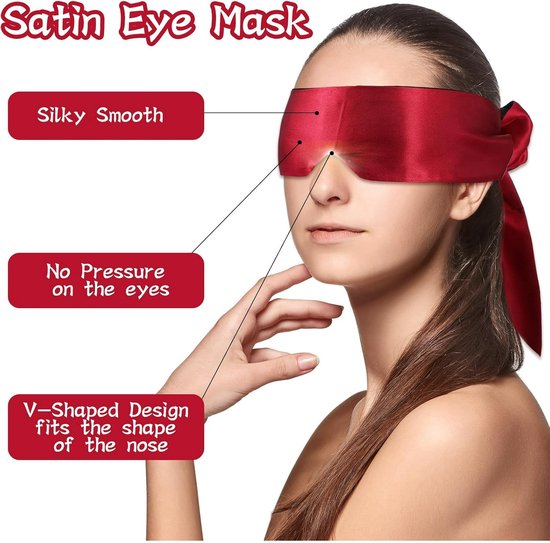 Translation missing: en.Gaming Eye Mask – 4-Pack – Soft Silk Blackout Eye Mask – V-Shaped Sleep Mask – Adjustable – Ideal for Sleeping, Traveling, Relaxing and Meditation – Suitable for Adults and Couples
