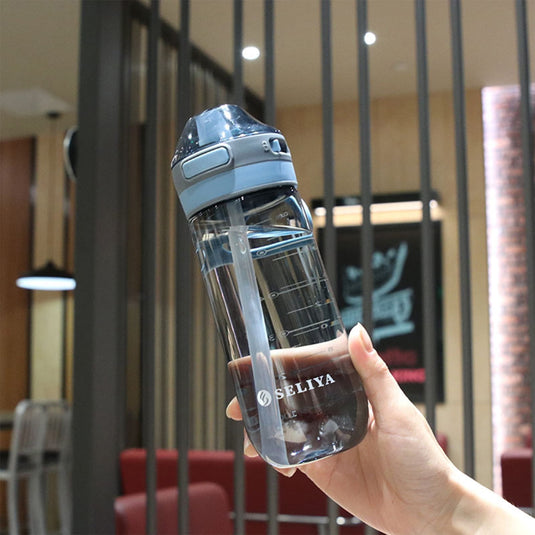 Translation missing: en.Tyidzon Straw Water Bottle, Water Bottle Cup for Kids/Toddlers Ages 3+ Spill Proof Leak Proof, Water Bottles Great for School Sports Daycare &amp; Camp Blue