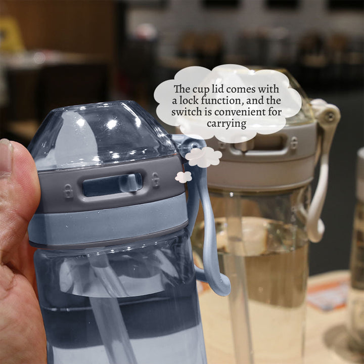 Translation missing: en.Tyidzon Straw Water Bottle, Water Bottle Cup for Kids/Toddlers Ages 3+ Spill Proof Leak Proof, Water Bottles Great for School Sports Daycare &amp; Camp Blue