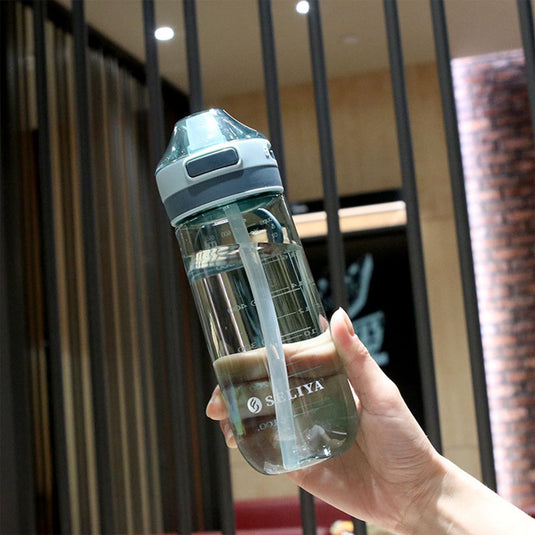 Translation missing: en.Tyidzon Straw Water Bottle, Water Bottle Cup for Kids/Toddlers Ages 3+ Spill Proof Leak Proof, Water Bottles Great for School Sports Daycare &amp; Camp Green