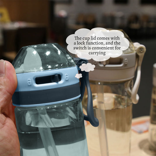 Translation missing: en.Tyidzon Straw Water Bottle, Water Bottle Cup for Kids/Toddlers Ages 3+ Spill Proof Leak Proof, Water Bottles Great for School Sports Daycare &amp; Camp Green