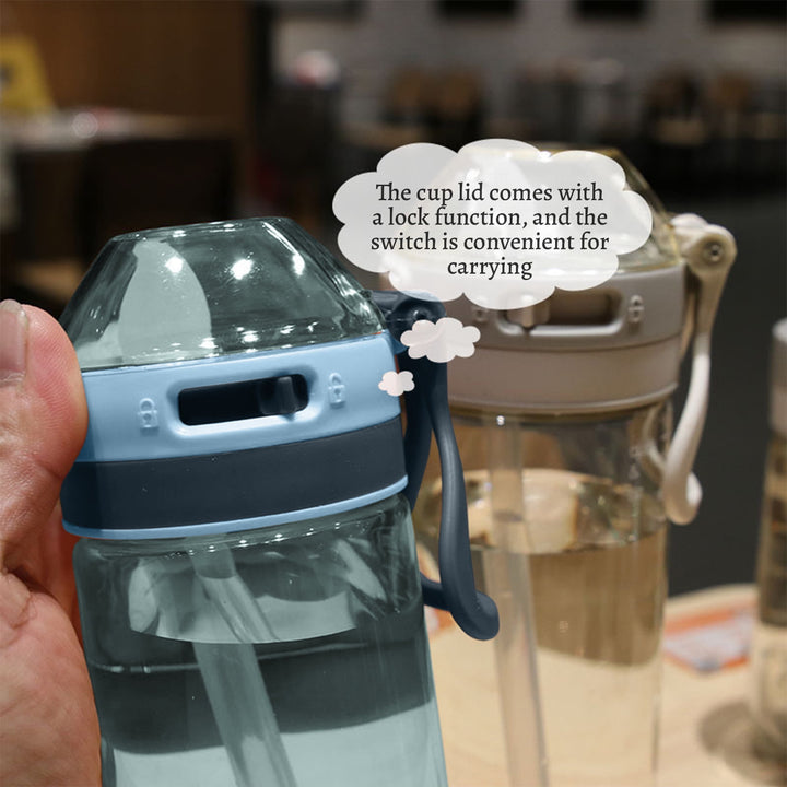 Translation missing: en.Tyidzon Straw Water Bottle, Water Bottle Cup for Kids/Toddlers Ages 3+ Spill Proof Leak Proof, Water Bottles Great for School Sports Daycare &amp; Camp Green