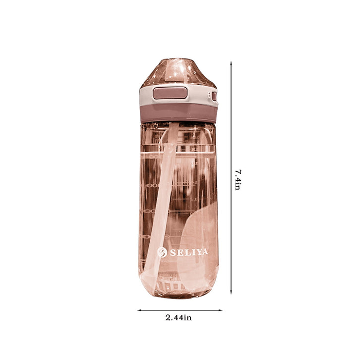 Translation missing: en.Tyidzon Straw Water Bottle, Water Bottle Cup for Kids/Toddlers Ages 3+ Spill Proof Leak Proof, Water Bottles Great for School Sports Daycare &amp; Camp Pink