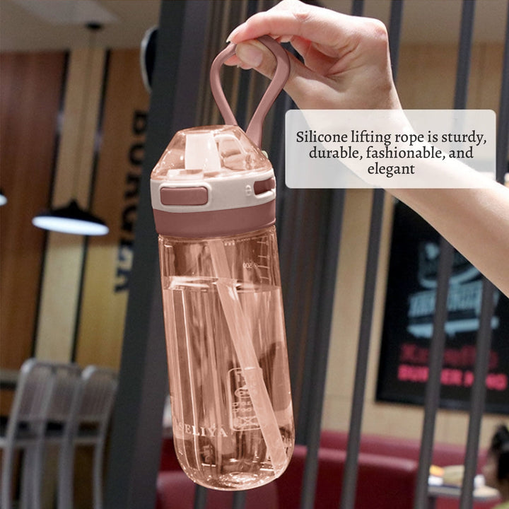 Translation missing: en.Tyidzon Straw Water Bottle, Water Bottle Cup for Kids/Toddlers Ages 3+ Spill Proof Leak Proof, Water Bottles Great for School Sports Daycare &amp; Camp Pink