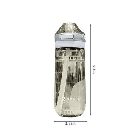 Translation missing: en.Tyidzon Straw Water Bottle, Water Bottle Cup for Kids/Toddlers Ages 3+ Spill Proof Leak Proof, Water Bottles Great for School Sports Daycare &amp; Camp White