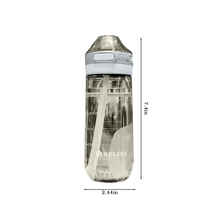 Translation missing: en.Tyidzon Straw Water Bottle, Water Bottle Cup for Kids/Toddlers Ages 3+ Spill Proof Leak Proof, Water Bottles Great for School Sports Daycare &amp; Camp White