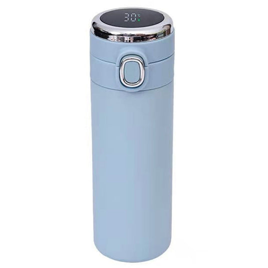 Translation missing: en.JWDX Glass and Bottle Clearance! Stainless Steel Flask Vacuum Insulated Cup Drinking Bottle 350/420 Ml Led Screen Temperature Display Flask Water Bottle Perfect for Home Travel, Include Cup*1 Blue