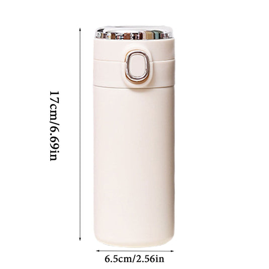 Translation missing: en.JWDX Glass and Bottle Clearance! Stainless Steel Flask Vacuum Insulated Cup Drinking Bottle 350/420 Ml Led Screen Temperature Display Flask Water Bottle Perfect for Home Travel, Include Cup*1 Blue