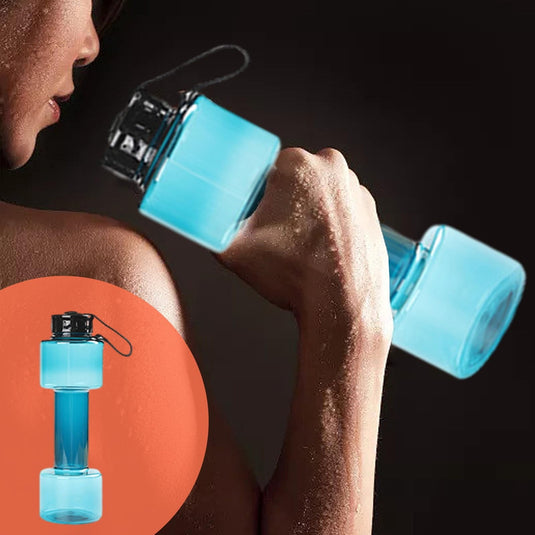 Translation missing: en.JWDX Portable Kettle Clearance, Water Bottle Multifunctional Water Bottle Dumbbell Shaped Drinking Bottles Leakproof Bottle Drinking Bottle for Gym School Cycling Outdoor Sports and Capacity Blue