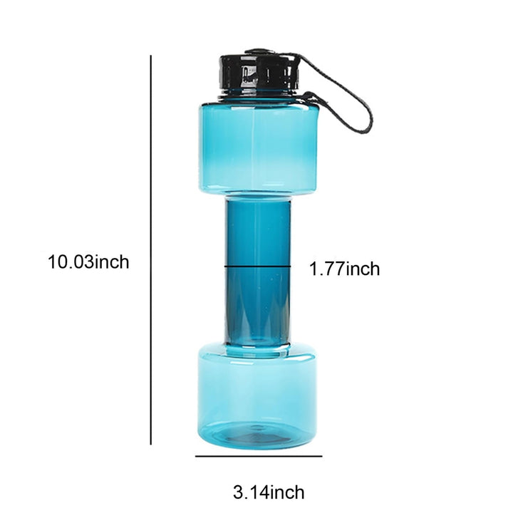 Translation missing: en.JWDX Portable Kettle Clearance, Water Bottle Multifunctional Water Bottle Dumbbell Shaped Drinking Bottles Leakproof Bottle Drinking Bottle for Gym School Cycling Outdoor Sports and Capacity Blue