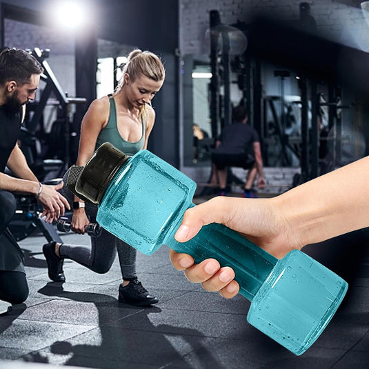 Translation missing: en.JWDX Portable Kettle Clearance, Water Bottle Multifunctional Water Bottle Dumbbell Shaped Drinking Bottles Leakproof Bottle Drinking Bottle for Gym School Cycling Outdoor Sports and Capacity Blue