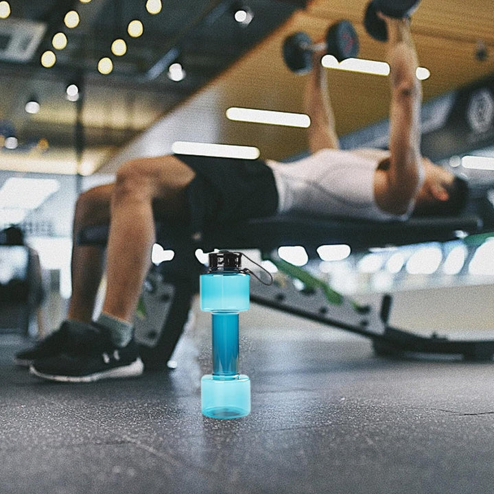 Translation missing: en.JWDX Portable Kettle Clearance, Water Bottle Multifunctional Water Bottle Dumbbell Shaped Drinking Bottles Leakproof Bottle Drinking Bottle for Gym School Cycling Outdoor Sports and Capacity Blue