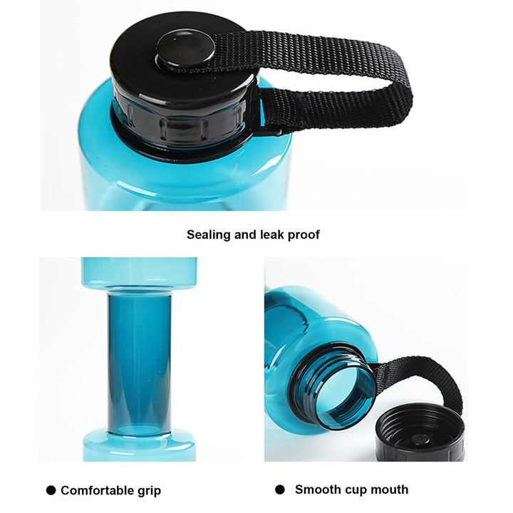 Translation missing: en.JWDX Portable Kettle Clearance, Water Bottle Multifunctional Water Bottle Dumbbell Shaped Drinking Bottles Leakproof Bottle Drinking Bottle for Gym School Cycling Outdoor Sports and Capacity Blue