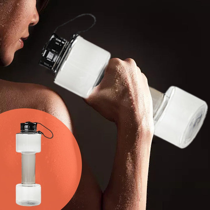 Translation missing: en.JWDX Portable Kettle Clearance, Water Bottle Multifunctional Water Bottle Dumbbell Shaped Drinking Bottles Leakproof Bottle Drinking Bottle for Gym School Cycling Outdoor Sports and Capacity Grey