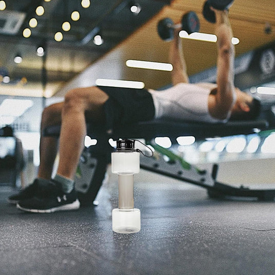 Translation missing: en.JWDX Portable Kettle Clearance, Water Bottle Multifunctional Water Bottle Dumbbell Shaped Drinking Bottles Leakproof Bottle Drinking Bottle for Gym School Cycling Outdoor Sports and Capacity Grey